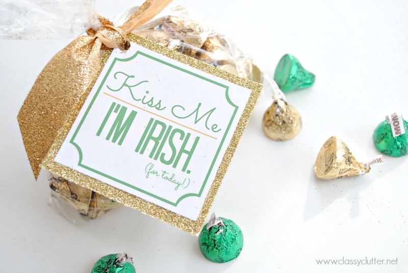Kiss me I'm Irish for today treat bag