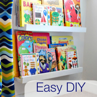 DIY book shelf ledges - Easy, inexpensive and AWESOME!