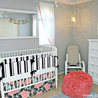 Recovering a Rocking Chair and Cute Nursery!