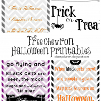 Free Chevron Halloween Printables