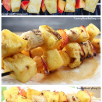 Sweet and Spicy Grilled Fruit Skewers