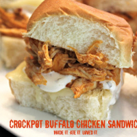 Crock Pot Buffalo Chicken Sandwich