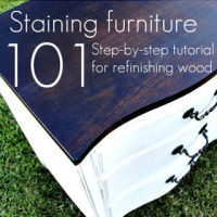 How to stain and refinish wood