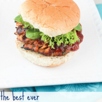 The BEST ever Turkey Burger and Homemade BBQ Sauce