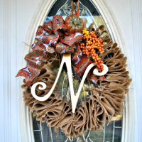 $5 Burlap Fall Wreath {oldie but a goodie!}