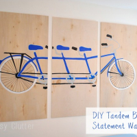 DIY Tandem Bicycle Wall Art