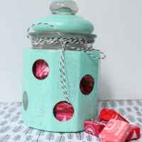 Polka Dot Candy Jar