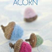 DIY Yarn Acorns