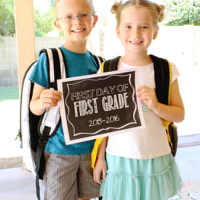 Back to School Ideas: First Day of School Printables 2015-2016