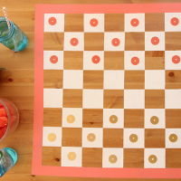 DIY Projects: Checkers Game Board Table