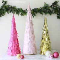 Bake Craft Sew Decorate: DIY Fringe Christmas Trees