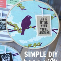 Easy Gift Idea: Embroidery Hoop Quote Hanger