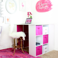 Mallory's Girly Office Makeover