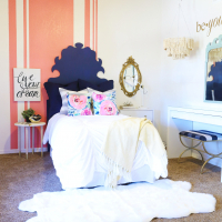 Colorful and Eclectic Teenage Bedroom Makeover