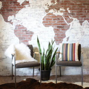 DIY Faux Brick Wall