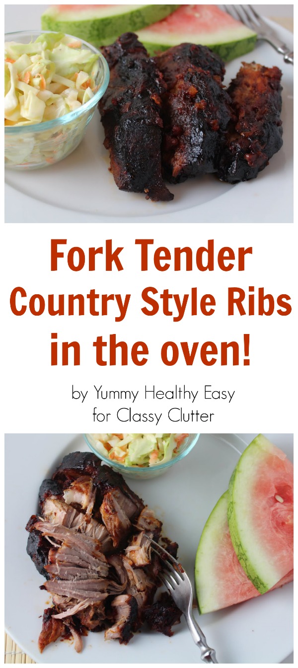 Fork Tender Country Style Ribs in the oven | www.classyclutter.net