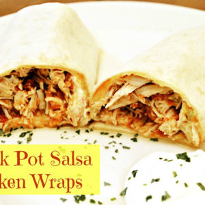 Salsa and Green Chili Chicken Wraps