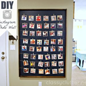 DIY Instagram Photo Wall Display
