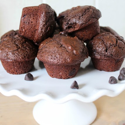 Chocolate Mini Muffins with Chia Seeds
