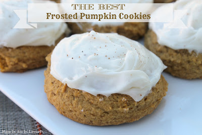 The BEST Frosted Pumpkin Cookies