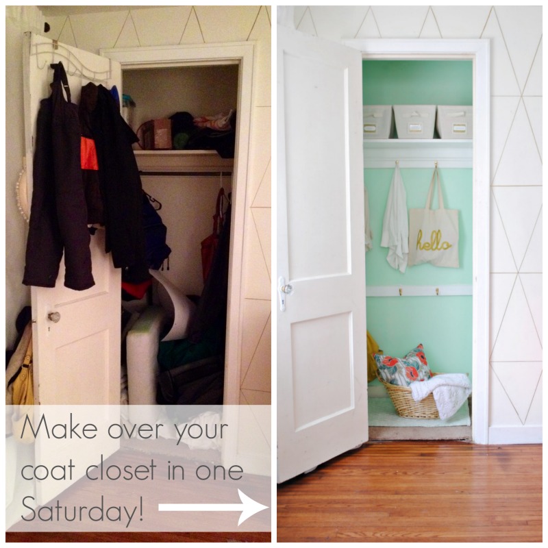 Coat Closet Before and After