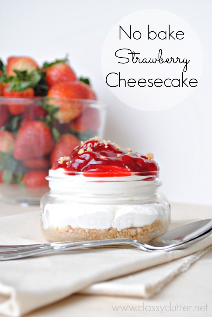 No Bake Strawberry Cheesecake 2