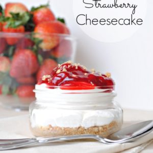 No Bake Strawberry Cheesecake