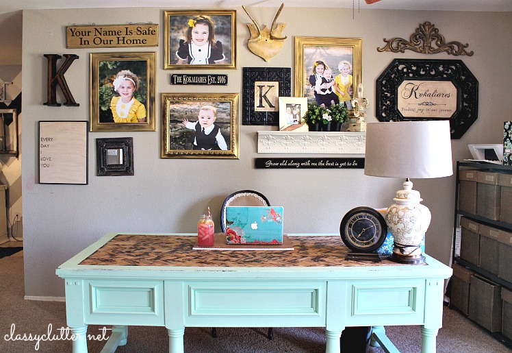Eclectic Office Gallery Wall