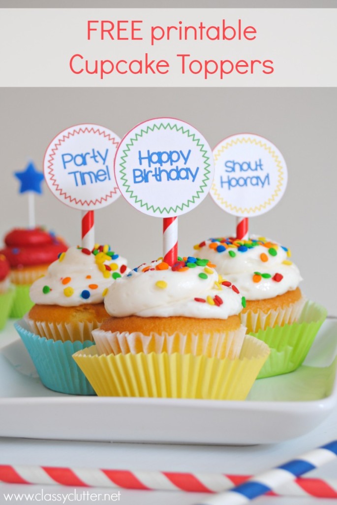 Free Printable Cupcake Toppers