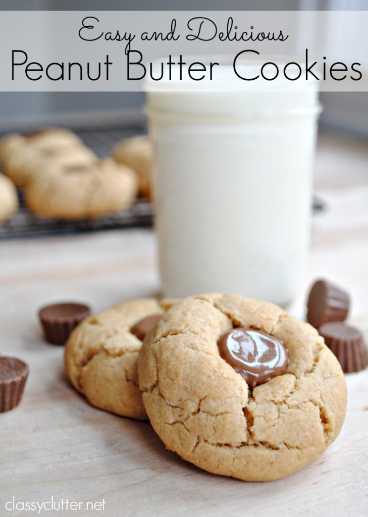 Peanut Butter Cup Thumbprint Cookies