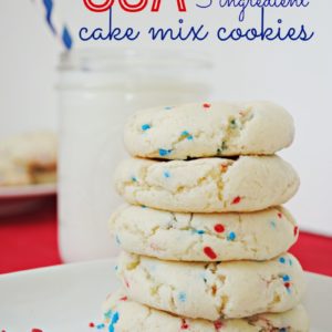 Easy USA Cake Mix Cookies
