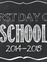 First Day of School Free Printable Signs - www.classyclutter.net