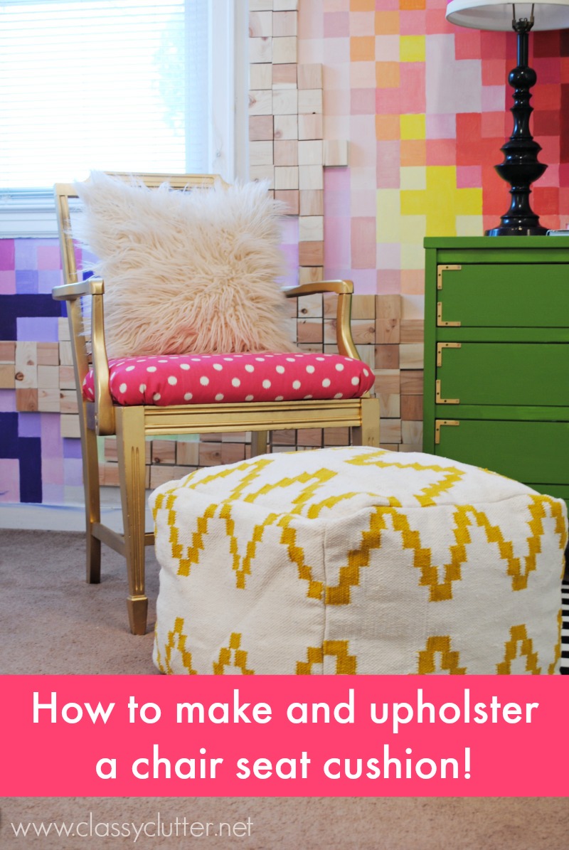 How to upholster a chair cushion