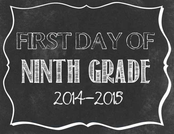 First Day of School Printables 2014-2015 - .jpg files
