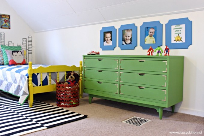 Modern Superhero Boys Room
