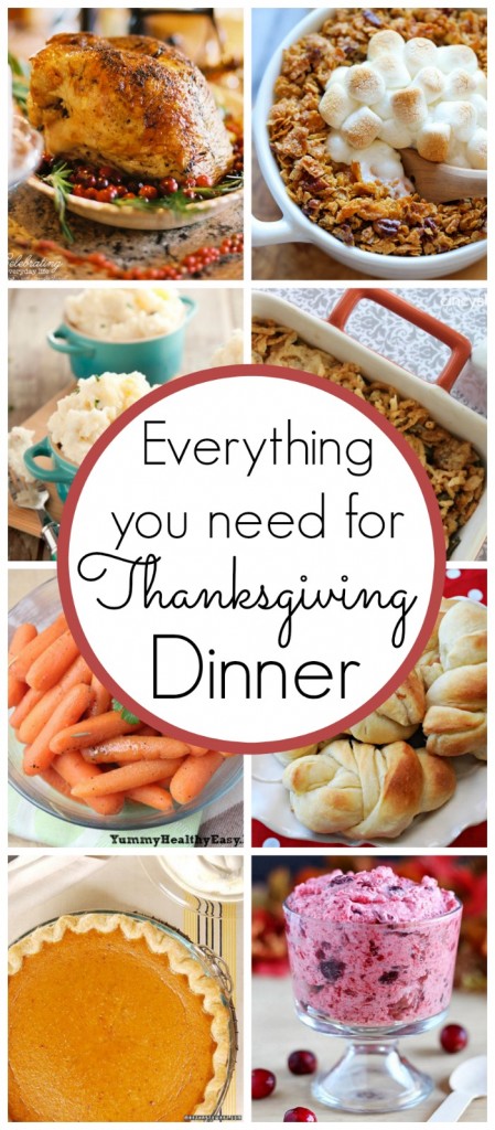 Everything you need for Thanksgiving Dinner - www.classyclutter.net