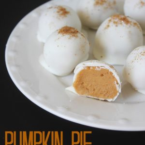 Pumpkin Pie Truffles