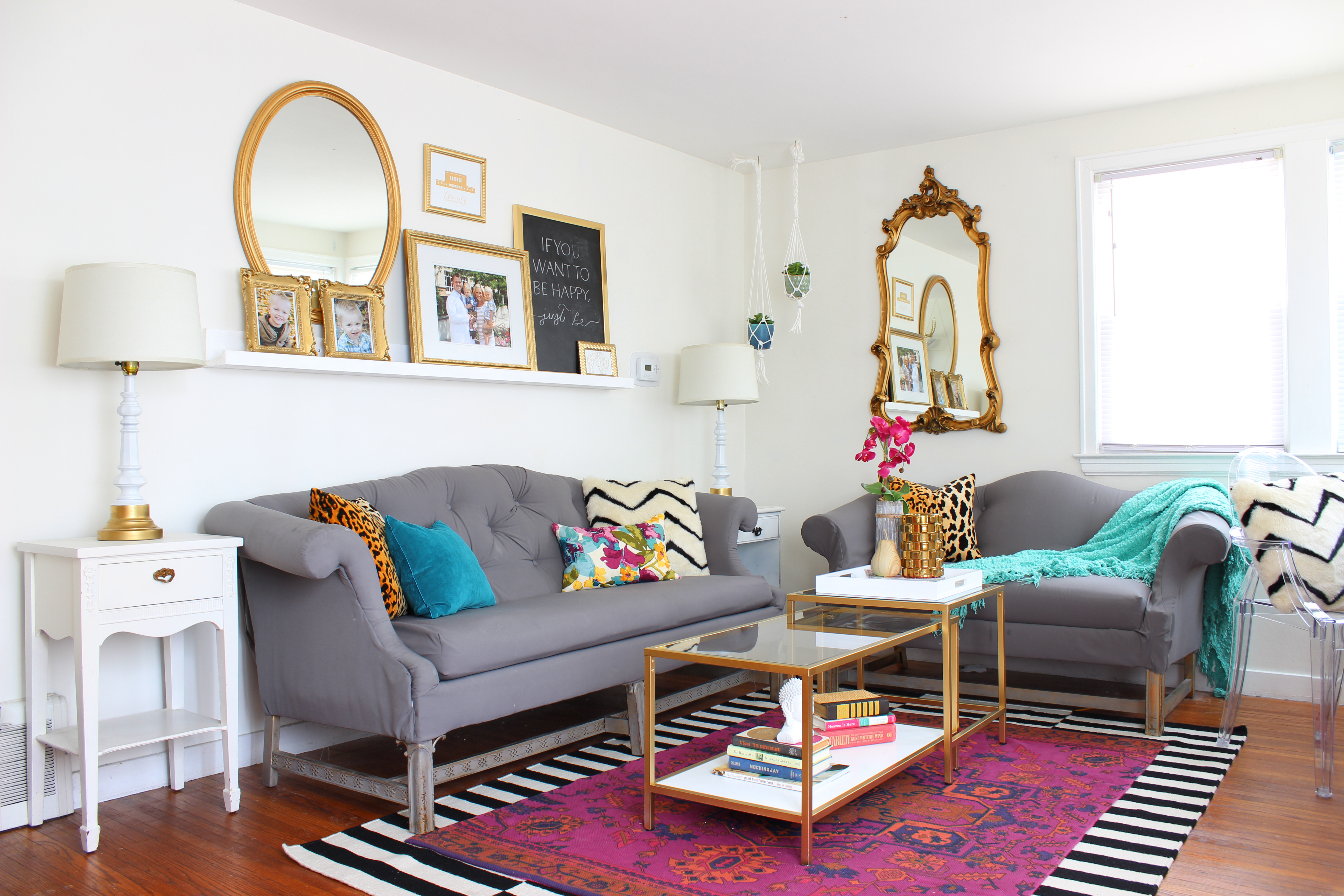 Living Room Refresh with Jewel Tones