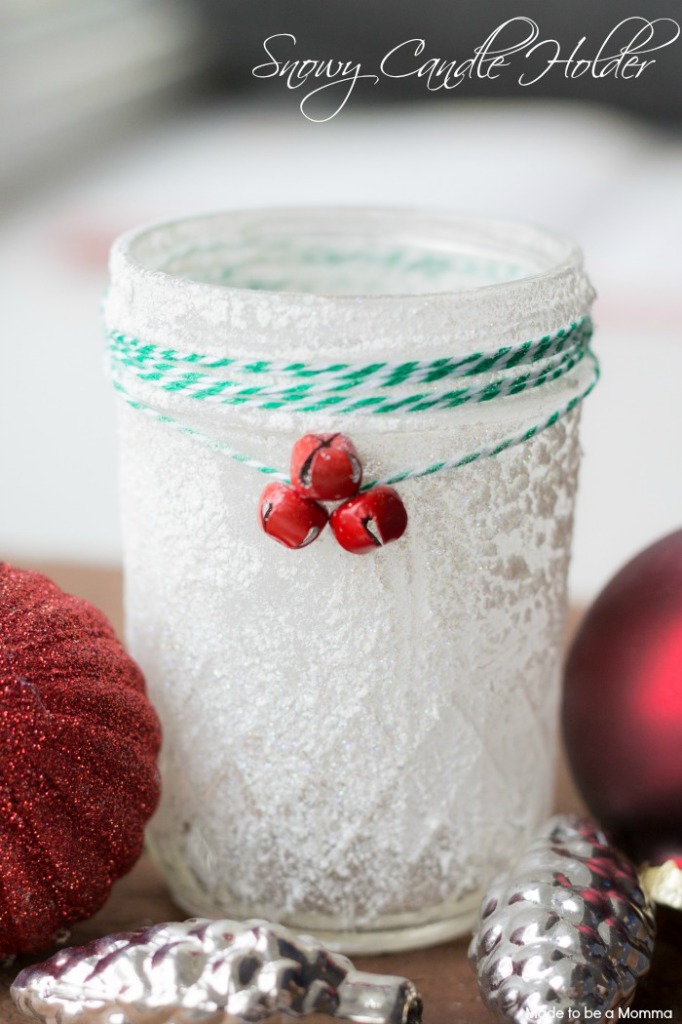 Snowy Candle Holder