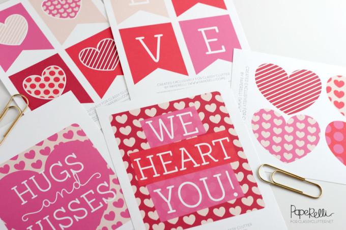 Fun Valentines Day Printables Classy Clutter