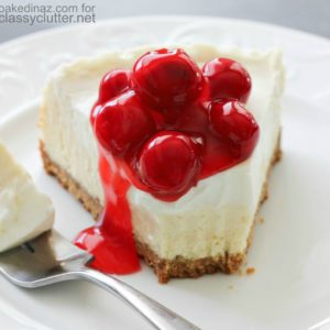 Classic Cheesecake with Sour Cream Topping