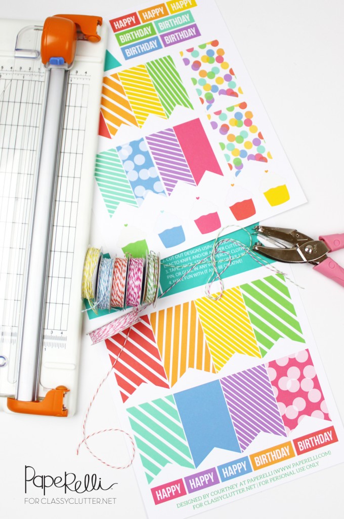DIY Birthday Tags on Classy Clutter | Designed by Paperelli