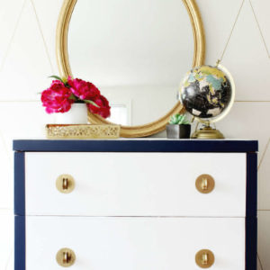 DIY Chalky Finish Dresser Makeover