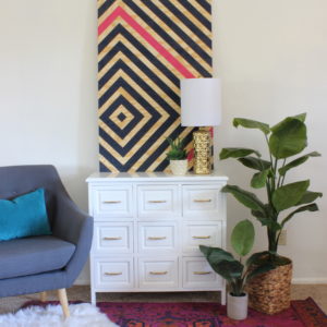 Home Decor Projects: DIY Diamond Ripple Wall Art