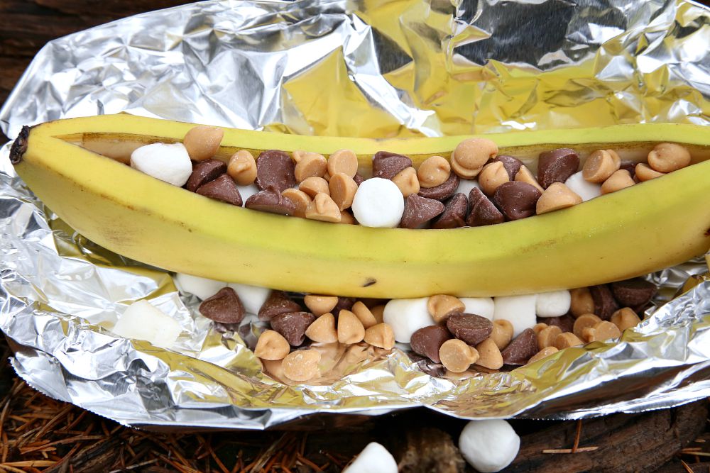Camping Food Ideas: Campfire Banana Boats