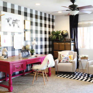 Accent Wall: DIY Buffalo Check Wall