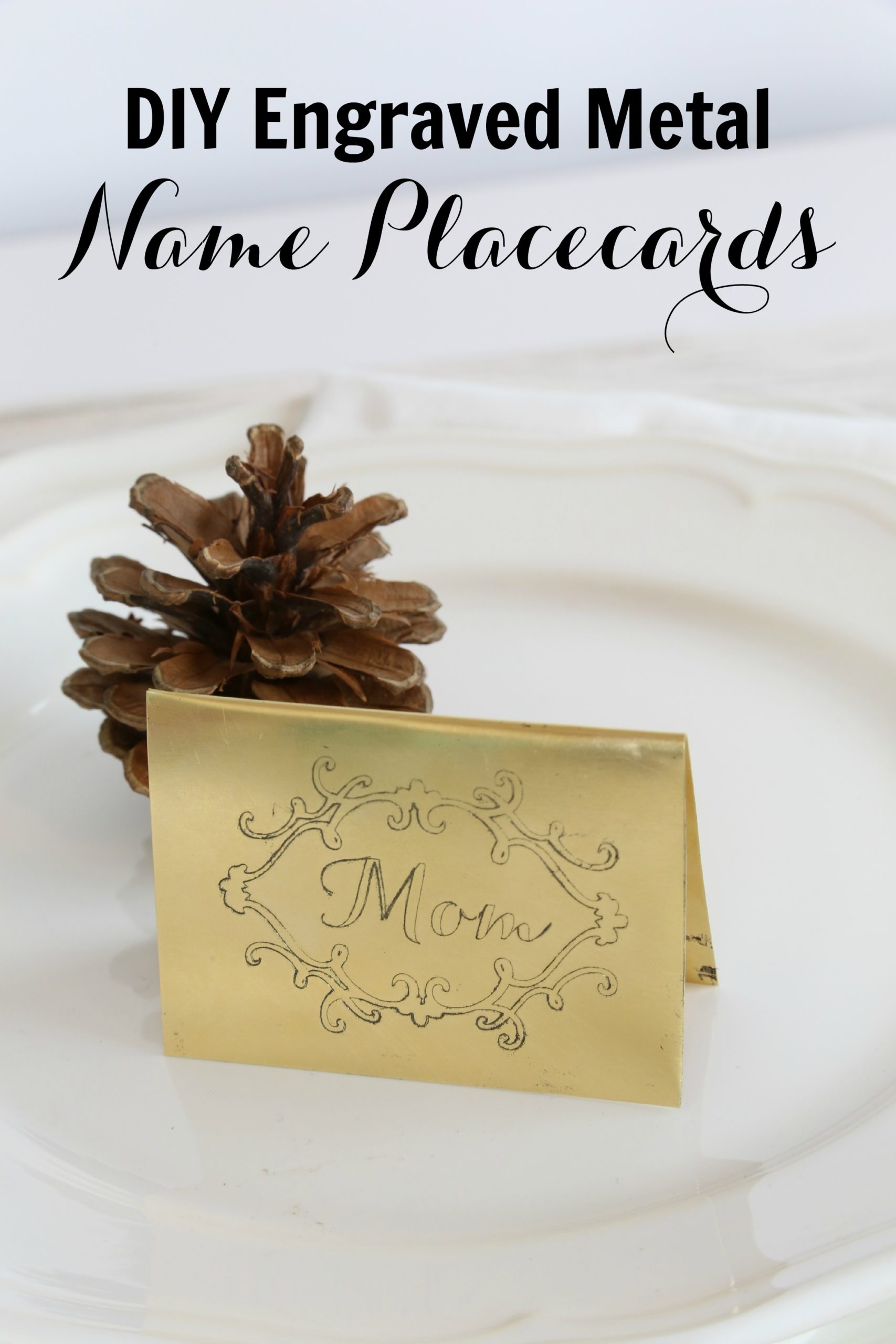 DIY Engraved Metal Placecards + Silhouette Black Friday DEALS!