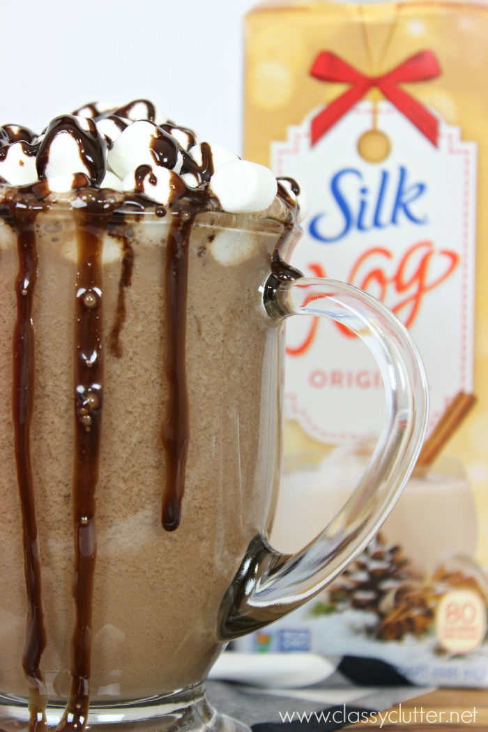 Egg Nog Hot Chocolate with Silk
