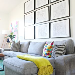 Living Room Updates and Aqua Antlers