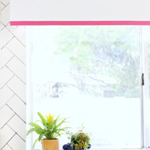 DIY Easy Upholstered Window Valance